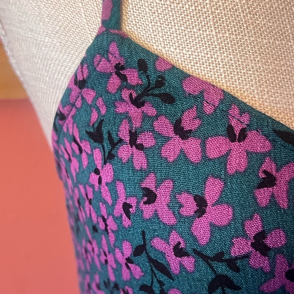 Floral Maxi Dress in Purple and Pink - Picture 3 of 9